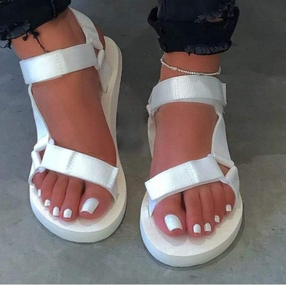 Nylon Strappy Sandals